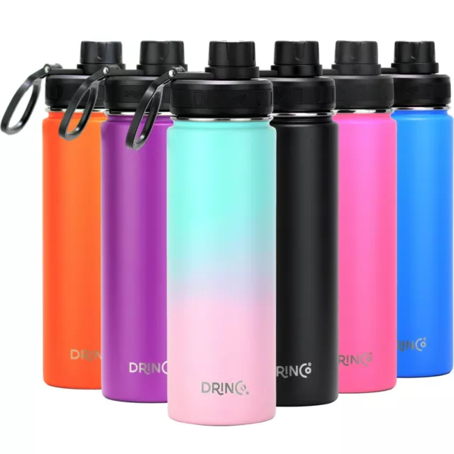 Stainless Steel Water Bottle Double Wall Vacuum Insulated Sport Flask 32oz 22oz