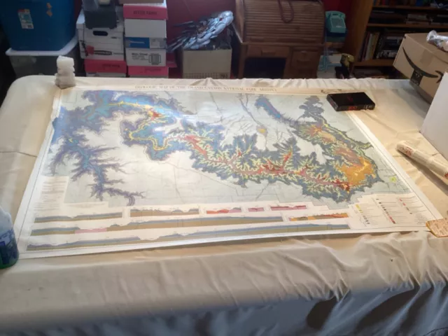 Huge Geological Map Grand Canyon