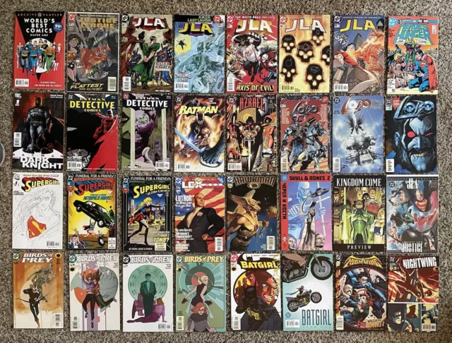 HUGE Lot of 32 DC Comics • Modern Era • JLA Batman Supergirl Birds of Prey ￼￼￼￼!