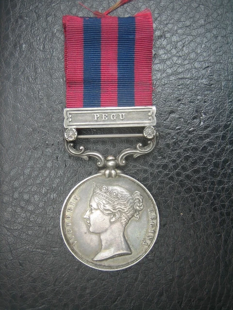 INDIA GENERAL SERVICE Pegu Medal Officer Bengal Marine Mid Chinese ...