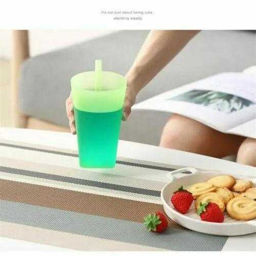 4Pcs Children with Built Sippy Cup in Straw Tumblers Sip a Cup 3