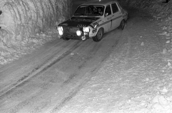 Photo D'époque 1970s - Jean Ragnotti Et Jacques Jaubert - Renault 12 Rallye