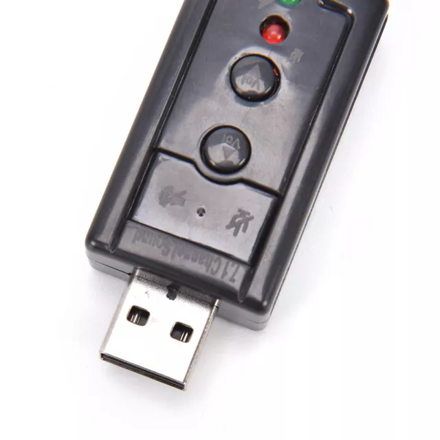 Mini USB 2.0 3D Virtual 12Mbps External 7.1 Channel Audio Sound Card Adapter YK 3