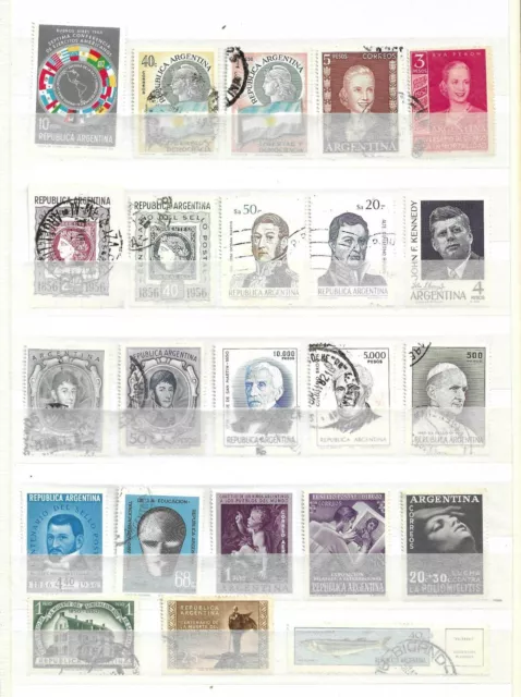 Argentina  -  Huge Lot Of  391  Stamps - 10 Images