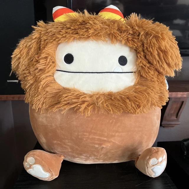 SQUISHMALLOW CANDY CORN Benny 14” Bigfoot Yeti Plush NEW w Tags SHIPS