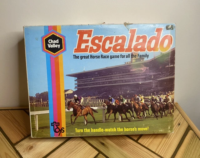 VINTAGE CHAD VALLEY Escalado Horse Racing Game Lead Horses Classic