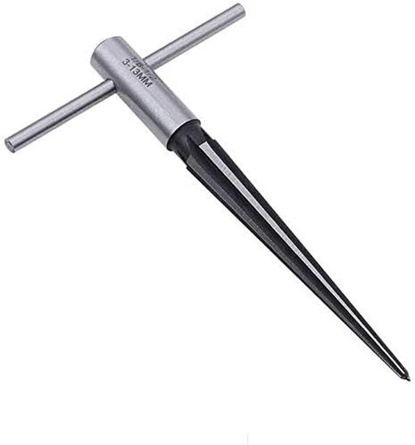 Tzong T Handle Taper Reamer 1/8"-1/2" 3-13Mm Bridge Pin Hole Hand Held Tapered R