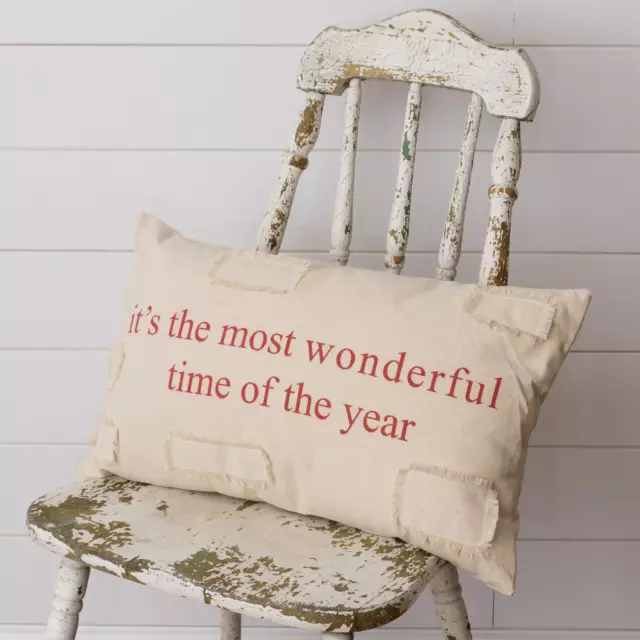 Almohada de Navidad es la época más maravillosa del año 19" de ancho