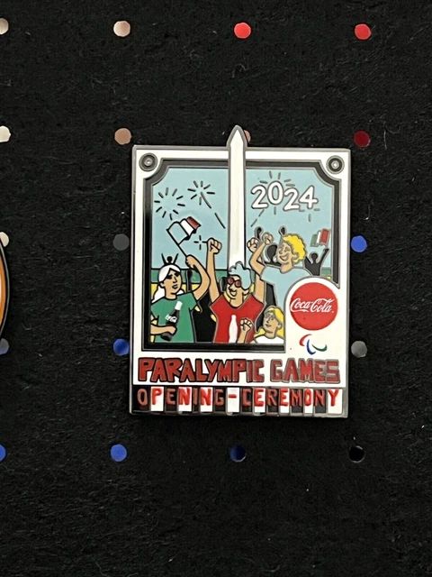 Olympique Pins Paris 2024 Coca Cola Drinks Pass Limited Only