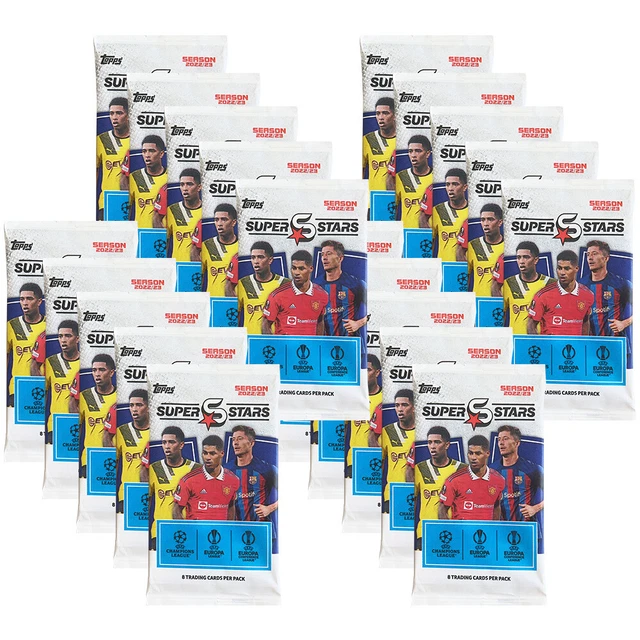 Topps - UEFA SUPERSTARS 2022/23 - Carte collezionabili - 20 Booster
