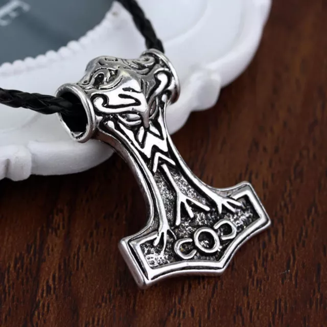 NEW Men's Thor's Hammer Norse Magic Viking Pendant Fashion Necklace SHIP 1 DAY