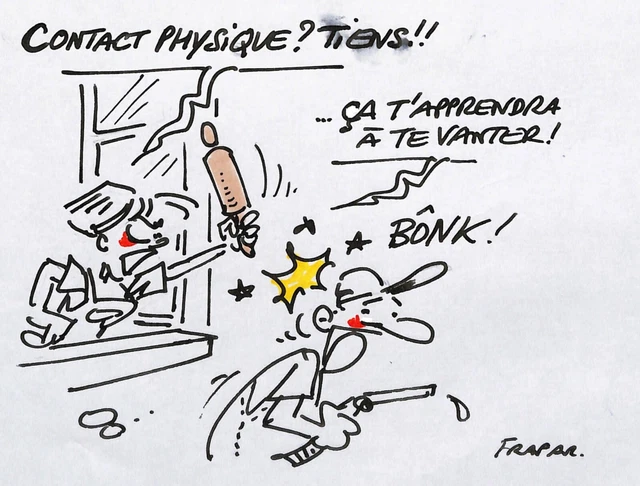[HUMOUR - PRESSE] François FRAPAR : Scène de ménage, Dessin Original ...