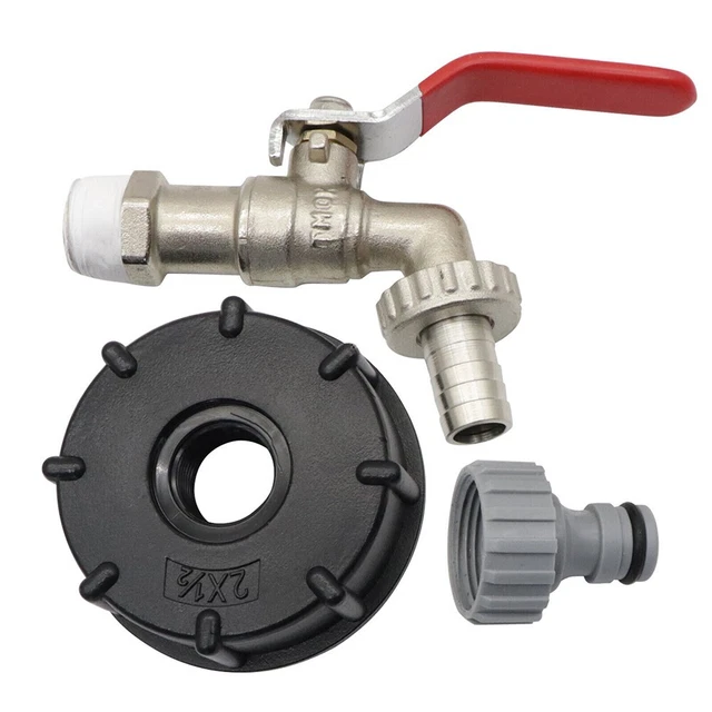 Universal Wassertankadapter Garten Outdoor Messing + Kunststoff Ablaufadapter