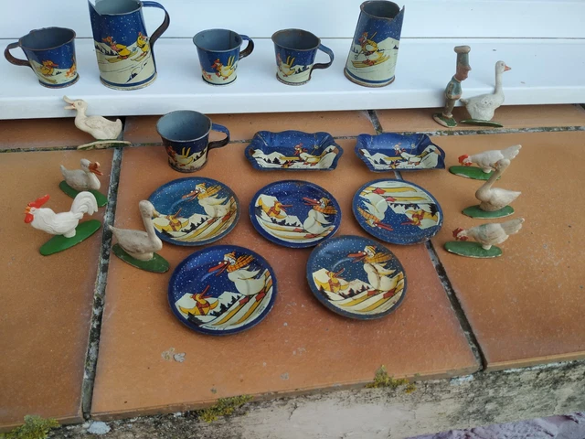 VINTAGE LOT ancien kinder montable pour pièce et autre figurine plastique EUR 5,00 - FR