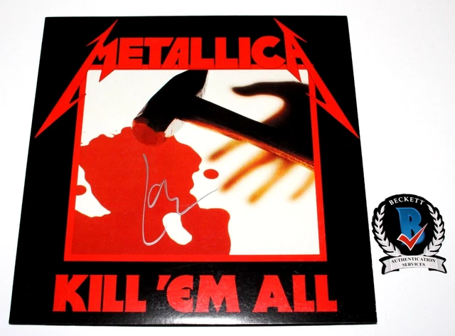 Lars Ulrich Signed Metallica Kill 'Em All Album Vinyl Lp Beckett Coa Band Drum Lars Ulrich Signed Metallica Kill 'Em All Album Vinyl Lp Beckett Coa Band Drum