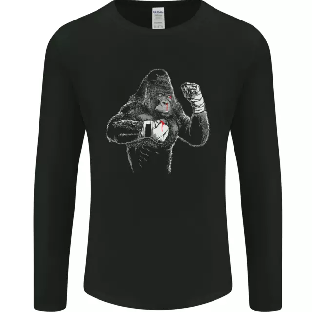 T-shirt boxer da uomo pugile arti marziali miste gorilla MMA