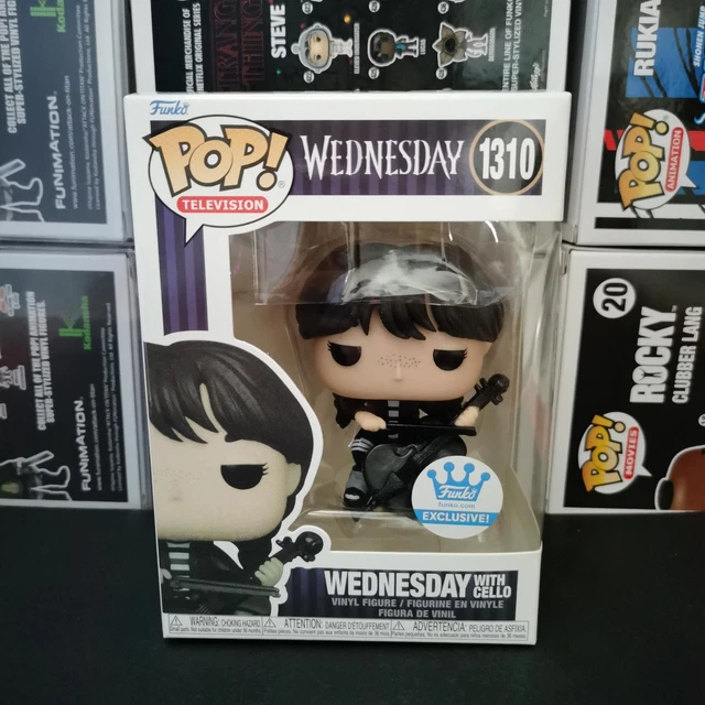 figurine Pop The Addams Family Wednesday W/Cello #1310 Rare Retired Vaulted W/P