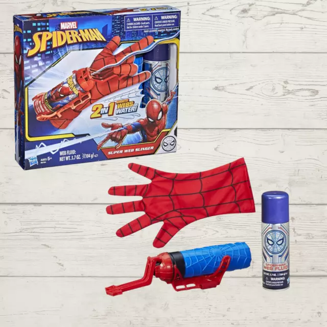 Marvel Spider-Man Super Web Slinger 2-In-1 Shoots Webs Or Water Role-Play Toys