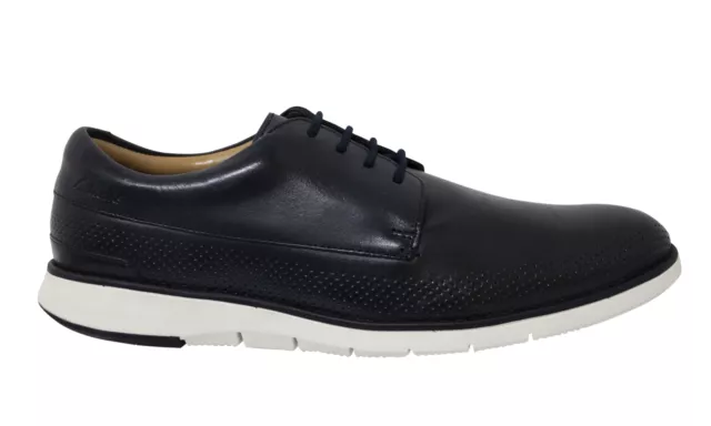Clarks Helston Walk Navy Blue Leather Low Lace Up Mens Oxford Shoes 261482597