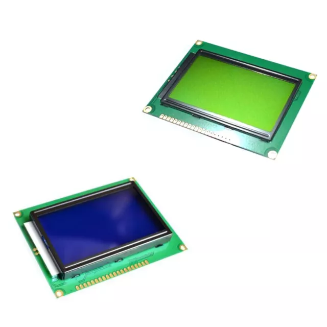 LCD Board Yellow Green Screen 12864 128X64 5V Blue Display ST7920 LCD Module