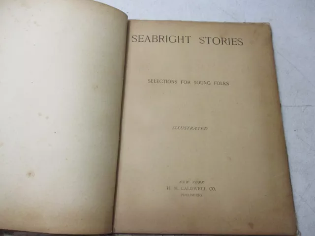 1891 Seabright stories antique book 3