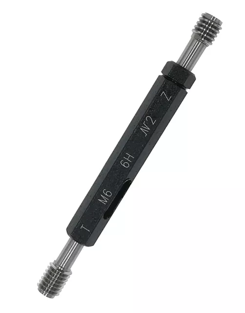 METRIC THREAD PLUG Gage Gauge M6 x 1.0 6H Thread Go and NoGO 14.54