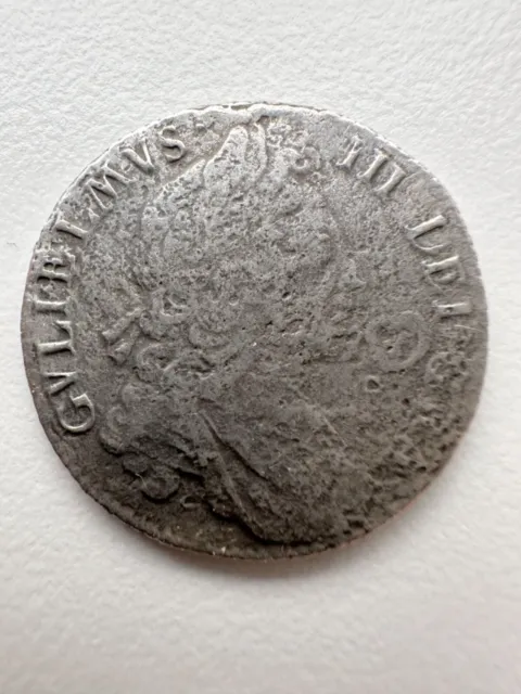 William III Shilling - SHIPWRECK coin from HMS Association*104