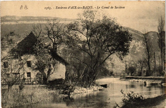 CPA Env. d'AIX-les-BAINS - Le Canal de Savieres (438825)
