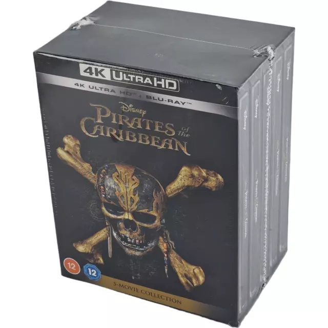 Pirates des Caraïbes : Steelbook 4K Ultra HD+Blu-ray Zavvi Collection 5 Films Li