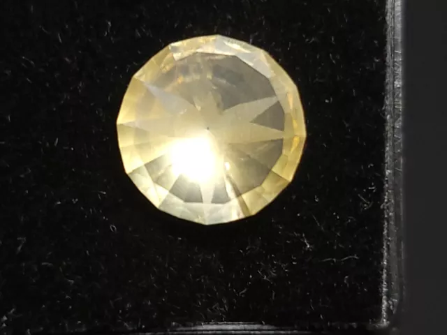 Citrine Quartz Hand Cut Round Natural Loose Gemstone (3.9 ct.) (11.5 mm)