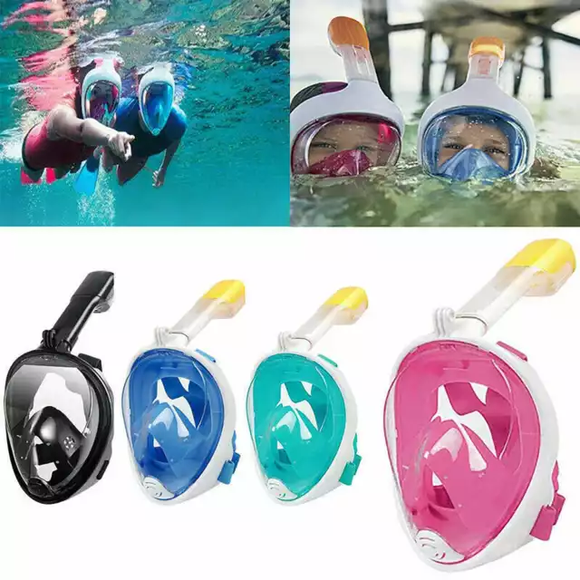 Swimming Mask Full Face Anti-fog Snorkelling Scuba Diving Mask Goggles For GoPro