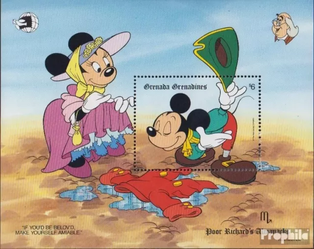 Grenada-Grenadinen Block181 (kompl.Ausg.) postfrisch 1989 Walt-Disney-Figuren