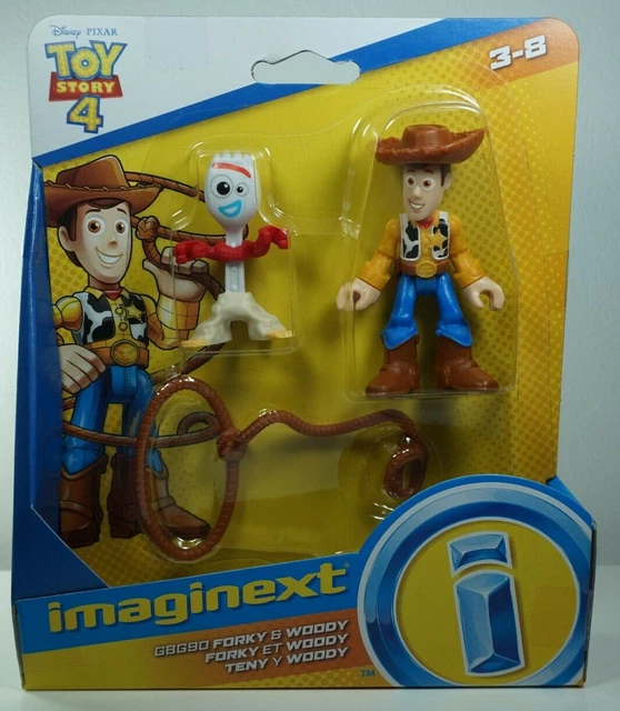 TOY STORY FISHER Price Imaginext Disney/Pixar Woody & Forky Figures