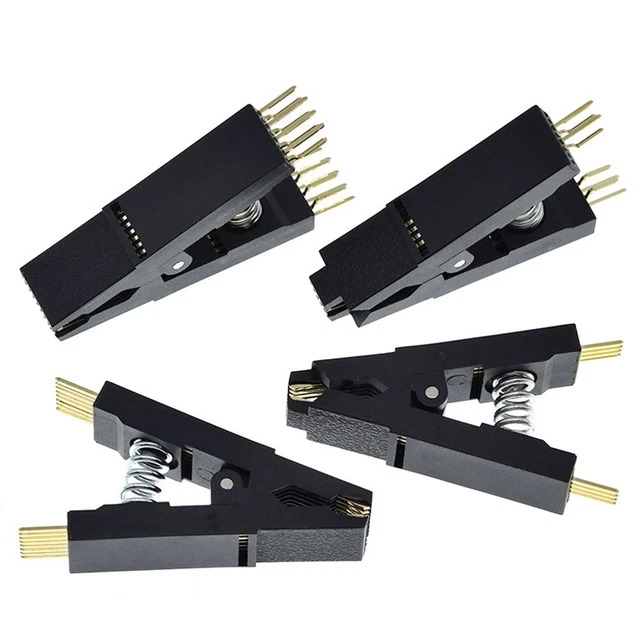 Morsetto di prova IC morsetto di prova portatile ispessito chip clip piede dritto/piede curvo