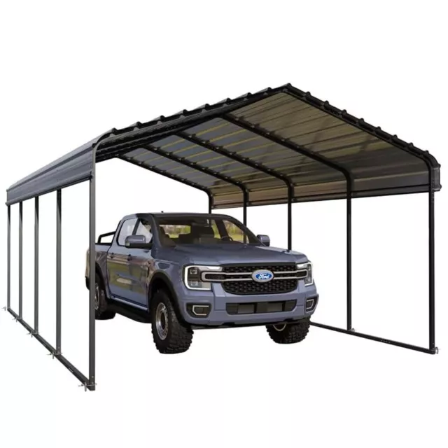 12 x 20 ft Outdoor Carport Heavy Duty Gazebo Garage Car Shelter Shade Multi-Use