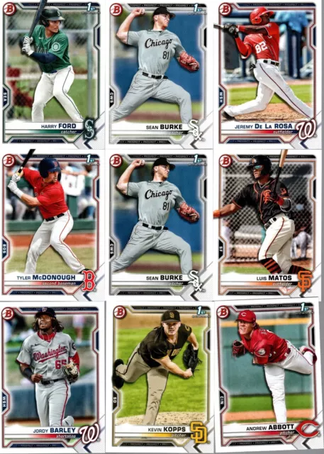 2021 Bowman Draft Complete Set 1 - 200  Baseball