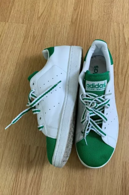 Exclusive Rare Adidas Originals Stan Smith White/ Green Trainers Shoes UK 10