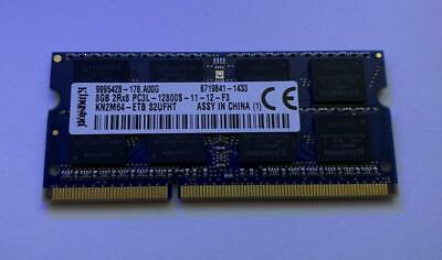 Kingston Kingston KN2M64-ETB 8GB PC3L-12800S DDR3-1600 Sodimm 2Rx8 1.35V Portable Mémoire 