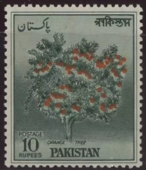 Pakistan 1963 Orange Tree 10R, mint MNH
