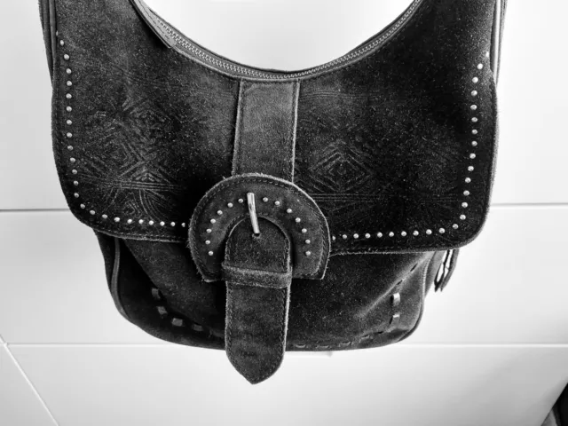 NINE SAVANNAH MILLER Soft Suede handbag good quality 8.00 PicClick UK