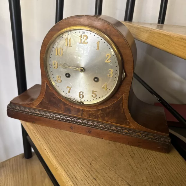 Junghans Wurttemberg W203 168 Beautiful Mantle Clock Spares Repairs Inlaid Chime