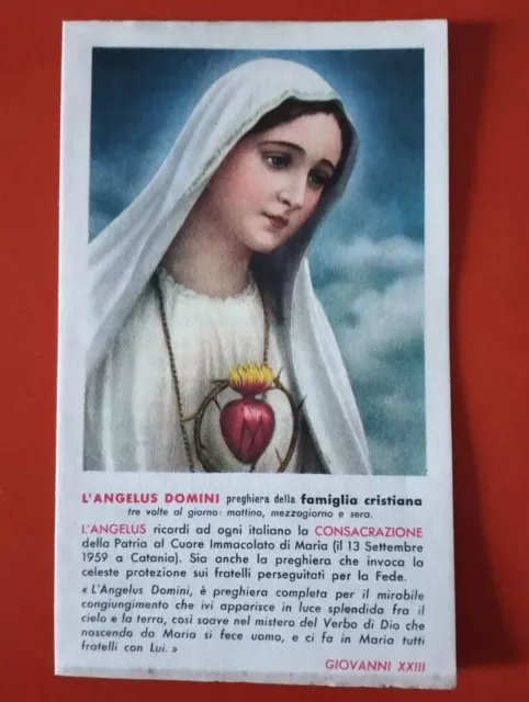 Santino / Consacrazione al Sacro Cuore Immacolato di  Maria. Anno 1959