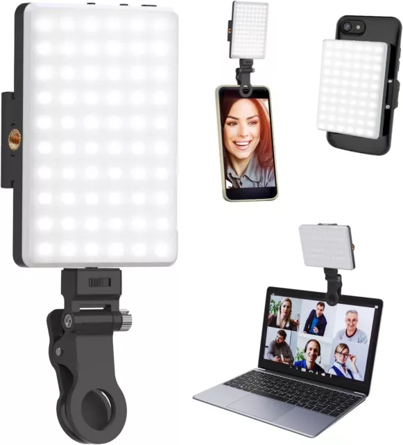 Selfie Light Phone Light with Front & Back Clip 60 LED Portable Light