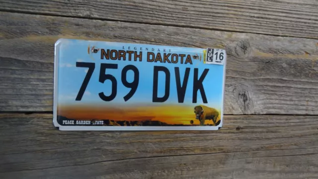 North Dakota Peace Garden State ND License Plate in Great Condition!!!!!!!