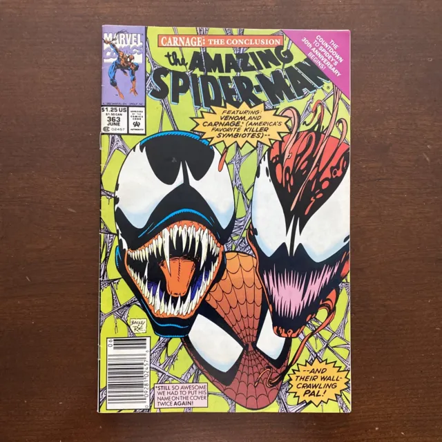 The Amazing Spider-Man #363 Marvel Comics 1992 Venom Carnage
