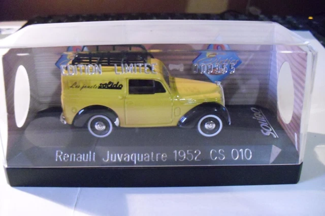 RENAULT Juvaquatre - 1952 - Club Solido N° 010 - Edition Limitée N° 000355 - 
