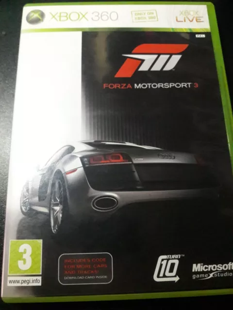 Forza Motorsport 3 (Xbox 360) with unused download