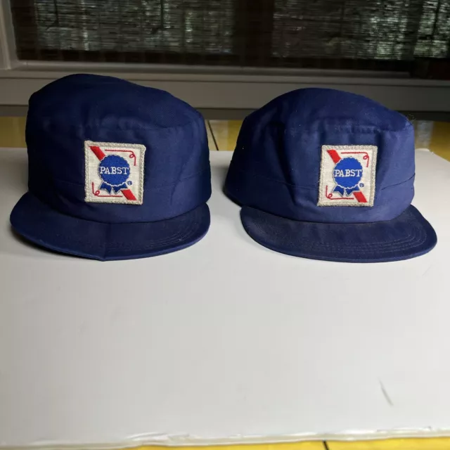 Vintage Pabst Blue Ribbon Hats Delivery Driver