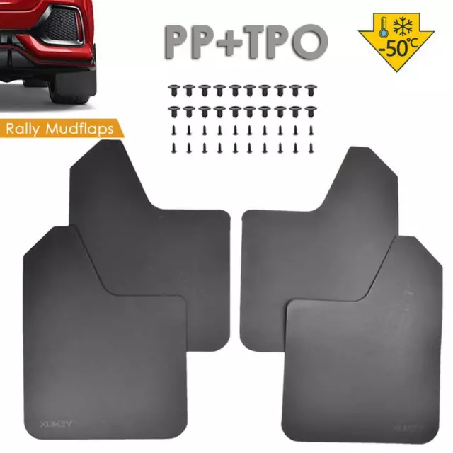 4X Universal Splash Guards Mud Flaps Mudflap  for Nissan Patrol GU Black Colour