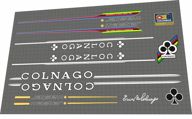 Kit Stickers Autocollants XXL New Colnago - Stickers Perso Kit Stickers Autocollants XXL New Colnago - Stickers Perso